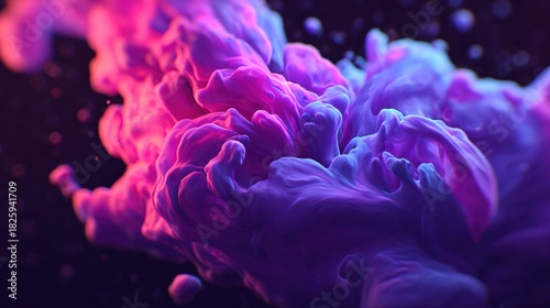 Abstract smoke art with vibrant pink and purple hues against a dark backdrop.