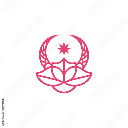 Lotus star crescent
