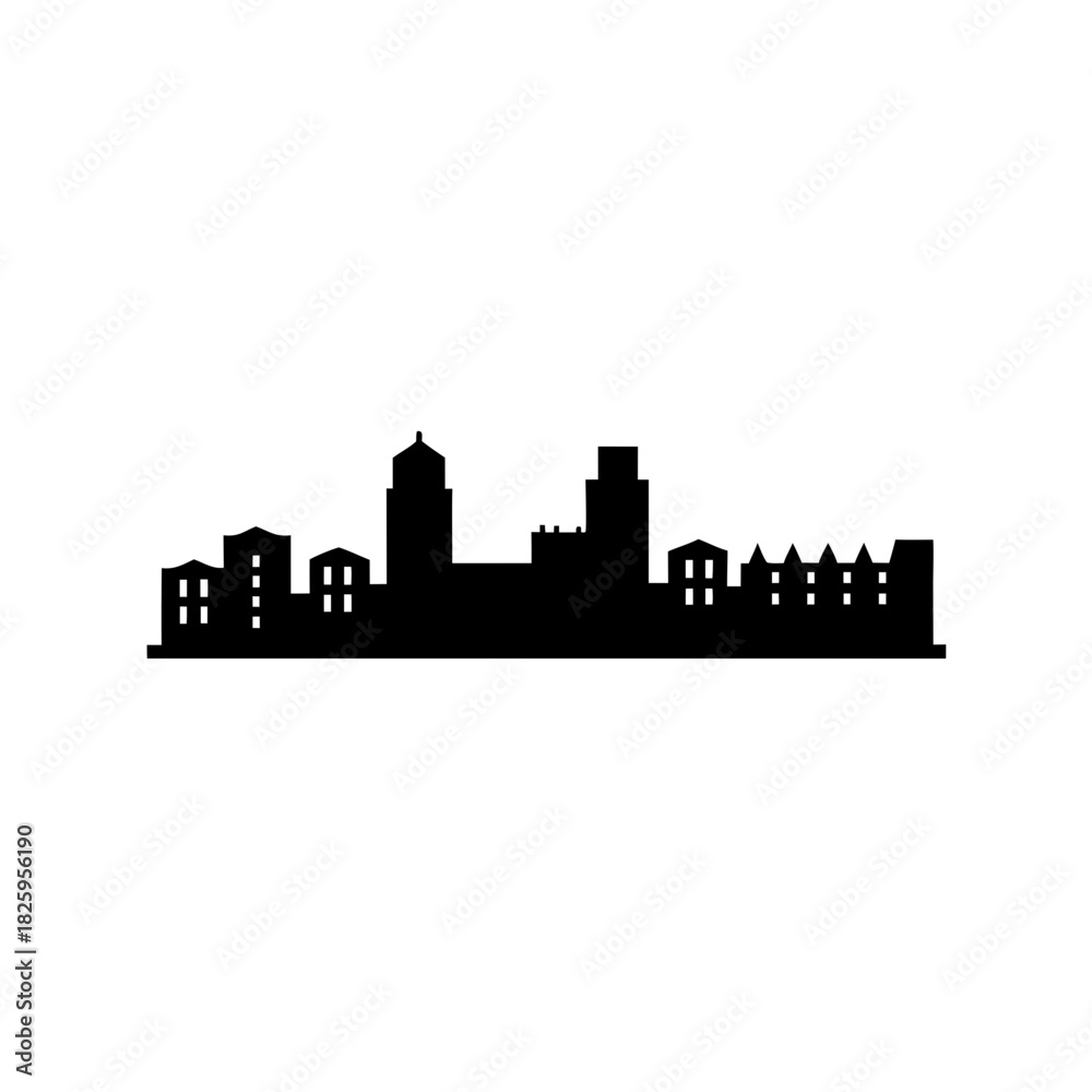 Fototapeta premium city skyline silhouette
