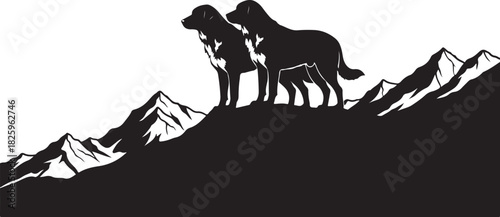 Mountain Goat Silhouette Bundle – Wildlife, Peaks & Nature Clipart Set