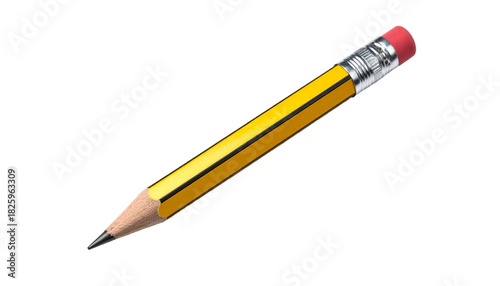 A close-up studio shot of a pencil isolated against a black background