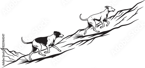 Mountain Goat Silhouette Bundle – Wildlife, Peaks & Nature Clipart Set