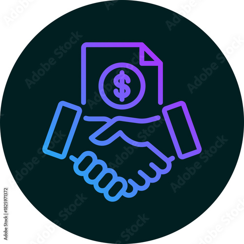 Agreement icon for weather, website, application, printing, document, poster design, etc