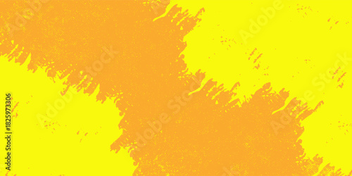Halftone Yellow orange halftone pattern. Retro comic gradient background. Square pixilated dot cartoon texture. Premium