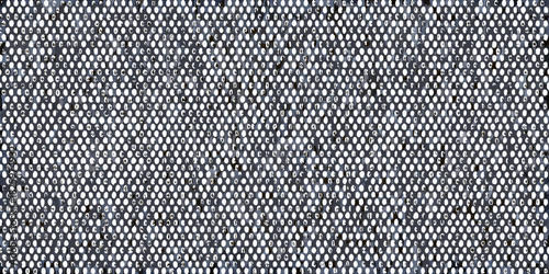 Abstract perforated metal sheet background with distressed dark gray texture