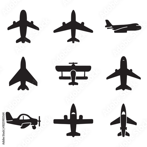 airplane icon vector