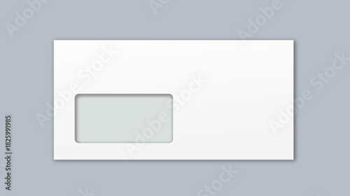 Briefumschlag mit Fenster DIN Lang