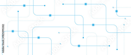 Abstract futuristic technology background. Technology background with crossed lines and dots.