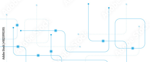 Abstract futuristic technology background. Technology background with crossed lines and dots.