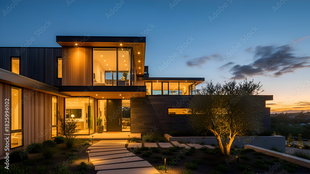 Obraz premium beautiful house exterior