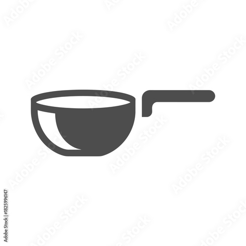 Saucepan Icon Illustration Icon on White Background Vector Art Illustration on white background.