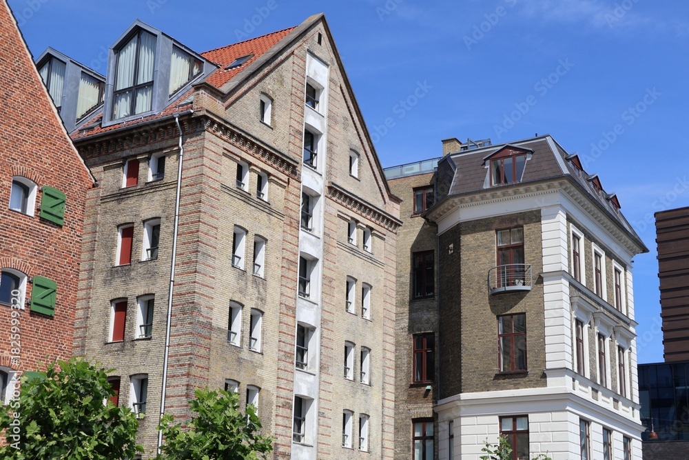 Fototapeta premium Old houses in Copenhagen, Denmark