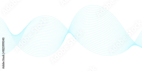 Abstract fractal waves composition with a colorful 3D rendered sphere object design light illustration