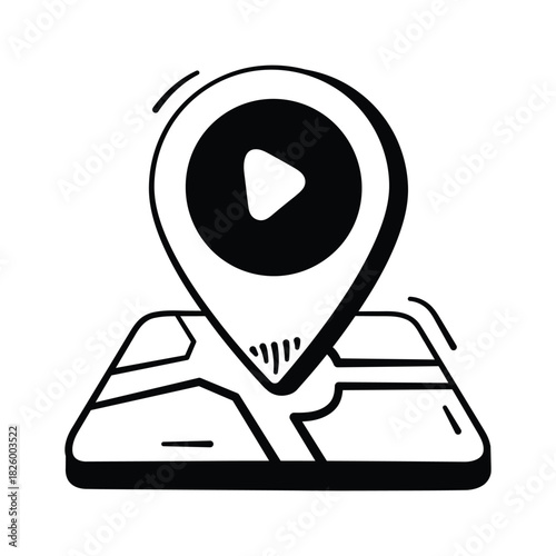 Take a look at this amazing hand drawn icon of cinema location