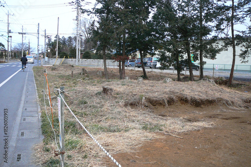 日本：十三塚／一部が残っていた頃の風景／埼玉県鶴ヶ島・2008年撮影