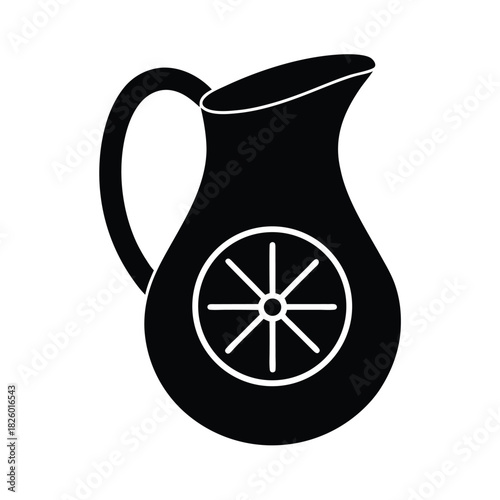 Lemonade Jug With Slice Drink Icon