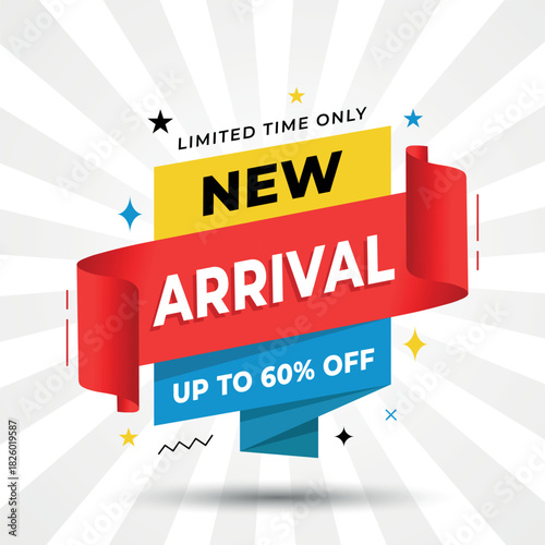 Modern New Arrival Promotional Banner with Call to Action