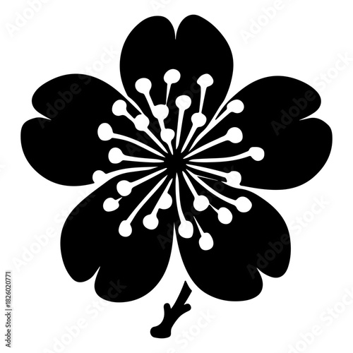 Abstract minimalistic black and white vector design showcasing elegance and simplicity in modern style