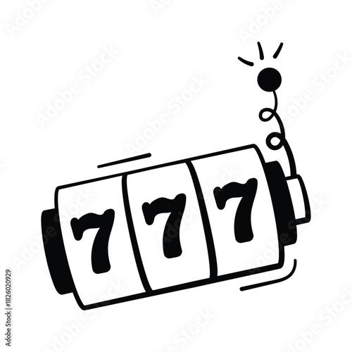 Get this amazing icon of slot machine in moderns style