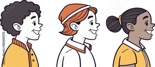 Young woman with headphones playing basketball cartoon illustration