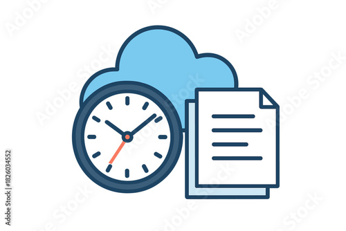 Scheduled cloud storage synchronization and data backup management system