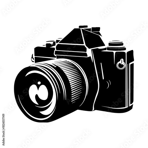 Minimalist black silhouette of a cat in a playful pose, capturing the essence of feline elegance and charm in artistic form