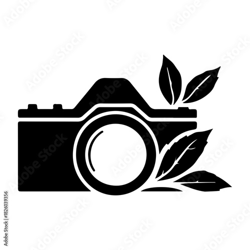 Minimalist black silhouette of an abstract bird in flight representing freedom, nature, and beauty against a plain background