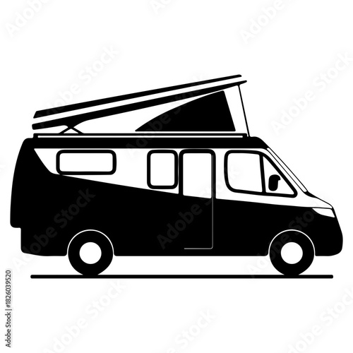 Minimalistic silhouette of a woman performing yoga in a serene outdoor setting during sunset with calm atmosphere