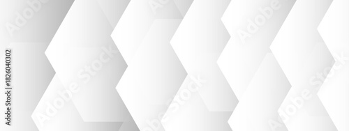 Abstract White Geometric Background 3D Chevron Pattern. Minimalist Folded Paper Texture. Clean Grey Tech Wallpaper for Corporate Presentations, Web Design & Branding.