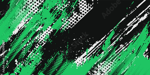 Dynamic sports themed background with geometric shapes and vibrant green. High quality sport background with trendy style, perfect for sports events, poster, banner