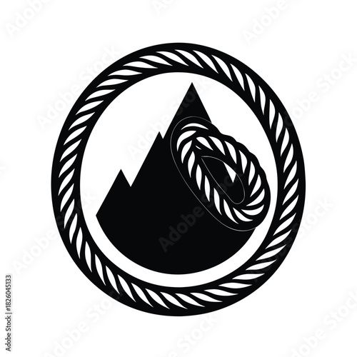 Mountain Climbing Rope Icon