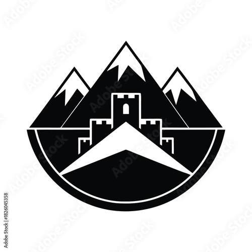 Mountain Fort Symbol Icon