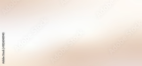 Gradient background with soft light peach pink and warm cream color. Beauty and cosmetic calm beige backdrop. Nude colors ombre gradation. Vector warm neutral overlay.