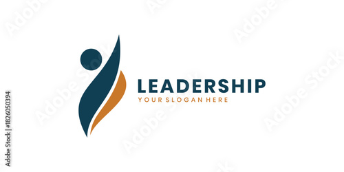 Leadership logo design, people logo concept