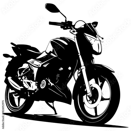 Minimalist Black Icon of a Person Wearing a Hat in Profile View on a White Background