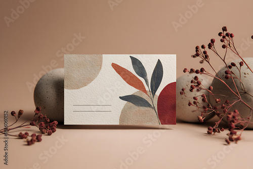 Vintage grunge floral background illustration with copy space for a spring wedding invitation design