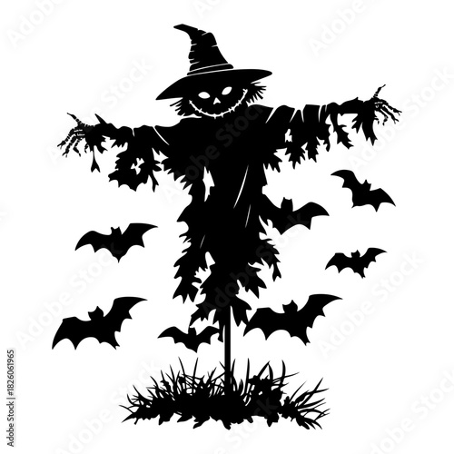 Minimalistic black silhouette of an artistic dancer in motion showcasing elegance and grace in contemporary performance art