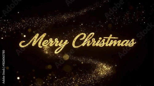 Merry Christmas and Happy New Year business concept illustration with chalk typography design on a blackboard