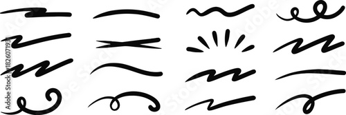 swirl, underline, brush stroke, doodle, hand drawn, graphic, design, element, accent, decoration, flourish, curve, line, abstract, black, ink, marker, artistic, creative, decorative, highlight, emphas