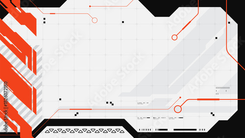 Abstract retro futuristic and sci-fi background with cyberpunk style design