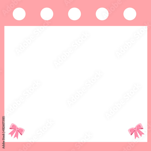 Kawaii Pink Valentine Sticky Notes for Digital Planners and Print, valentine background