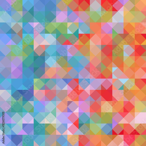 Colorful squares. Abstract colorful background of squares. Mosaic. Geometric pattern. eps 10