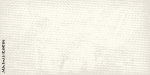 Ecru gradient with texture of eggshell. Pastel light beige background, modern dotted vector design, paper texture.