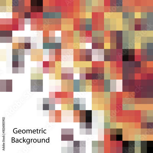 Pixel Art Retro Background. Abstract illustration. eps 10