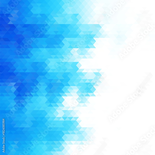 blue template for presentation, layout for advertising, banner. Polygonal style. Vector graphics. Abstract background..