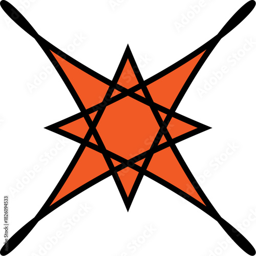 vector illustration of a compass