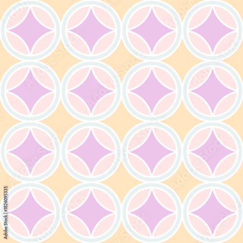 Vector seamless pattern with geometric shapes. Simple design for textile, backgrounds, wallpaper, wrapping paper, digital prints.