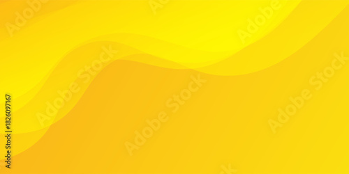 Bright Yellow Abstract Background With Warm Wave Patterns For Creative Design Projects