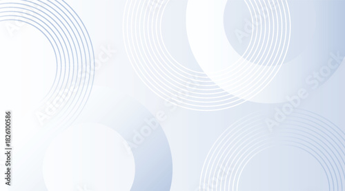 Abstract Circles, White and Gray, Geometric Shapes, Lines, Modern Design for Wallpapers and Backgrounds, Simple Presentations, 163 characters