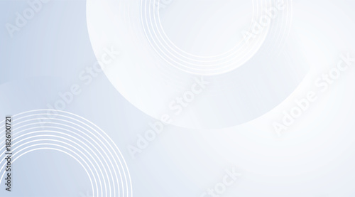 Abstract Circles, white, light blue, layered circles, concentric rings, creating soft and clean modern backgrounds